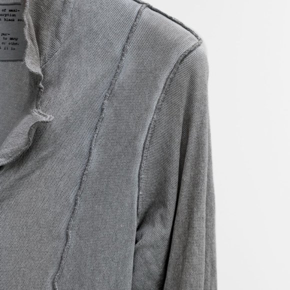 Rundholz Black Label Light Blue Mesh Distressed Cardigan - Picture 5 of 12